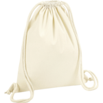 Natural Premium Organic Cotton Drawstring Bag