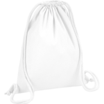 White Premium Organic Cotton Drawstring Bag