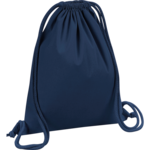 French Navy Premium Organic Cotton Drawstring Bag