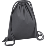 Graphite Grey Premium Organic Cotton Drawstring Bag