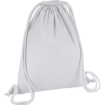 Light Grey Premium Organic Cotton Drawstring Bag