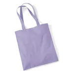 Lavender Cotton Tote Bag Long Handle