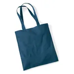 Petrol Cotton Tote Bag Long Handle