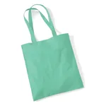 Mint Green Cotton Tote Bag Long Handle