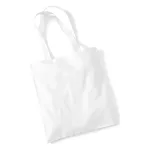 White Cotton Tote Bag Long Handle