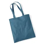 Airforce Blue Cotton Tote Bag Long Handle
