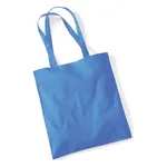 Cornflower Blue Cotton Tote Bag Long Handle
