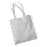 Light Grey Cotton Tote Bag Long Handle