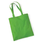 Apple Green Cotton Tote Bag Long Handle