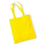 Yellow Cotton Tote Bag Long Handle