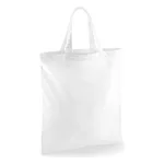 White Cotton Tote Bag Short Handle