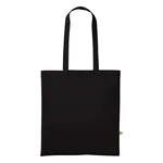 Black Organic Cotton Tote Bag