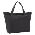 Black Premium Organic Canvas Zip Tote Bag
