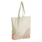 Natural-Peach Premium Organic Cotton Wave Tote Bag