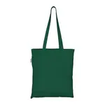 Recycled Cotton Tote Bag in Bottle Green