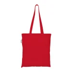 Red Recycled Cotton Tote Bag