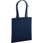 French Navy Premium Organic Cotton Shopper
