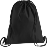 Black Premium Cotton Drawstring Bag