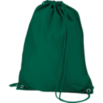 Bottle Green Polyester Drawstring Bag thumbnail