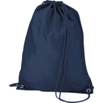French Navy Polyester Drawstring Bag thumbnail