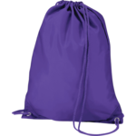 Purple Polyester Drawstring Bag thumbnail