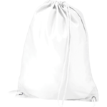 White Polyester Drawstring Bag thumbnail