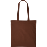 Dark Brown Cotton Shopper Long Handle thumbnail