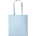 Pastel Blue Cotton Shopper Long Handle thumbnail