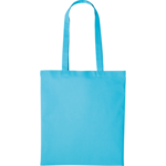 Turquoise Cotton Shopper Long Handle thumbnail