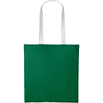 Kelly Green-White Cotton Shopper Contrast Handle thumbnail