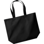 Black Premium Organic Cotton Maxi Tote thumbnail