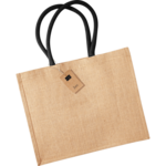 Natural-Black Classic Jute Bag thumbnail
