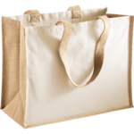 Natural Classic Jute Cotton Canvas Bag thumbnail