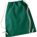 Bottle Green Cotton Drawstring Bag thumbnail