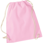Classic Pink Cotton Drawstring Bag thumbnail