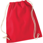 Classic Red Cotton Drawstring Bag thumbnail