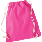 Fuchsia Cotton Drawstring Bag thumbnail