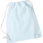 Pastel Blue Cotton Drawstring Bag thumbnail