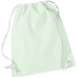 Pastel MInt Cotton Drawstring Bag thumbnail