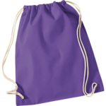 Purple Cotton Drawstring Bag thumbnail