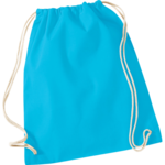 Surf Blue Cotton Drawstring Bag thumbnail